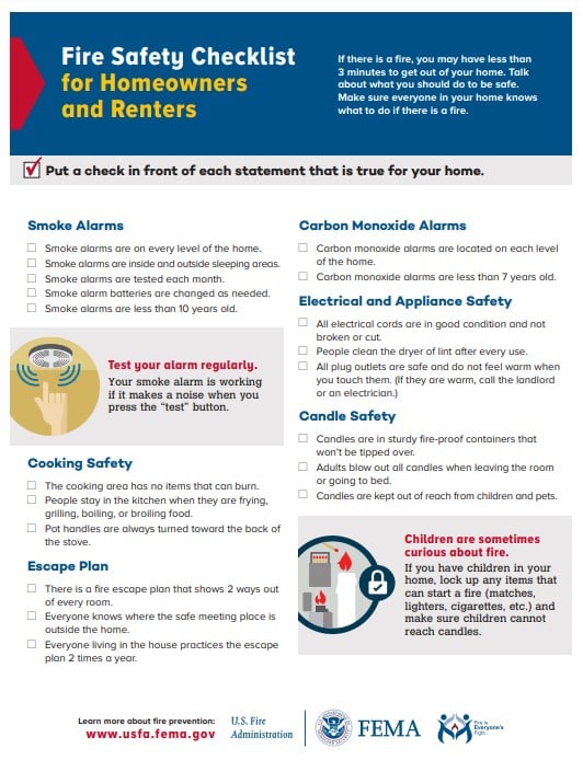 Fire Safety Checklist Rentce
