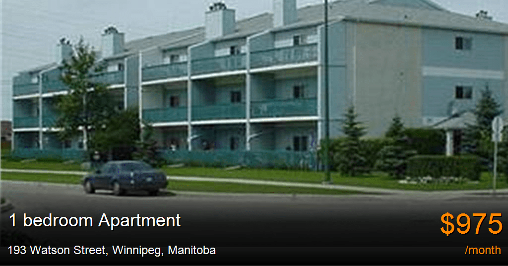 193 watson street, winnipeg Apartment for Rent