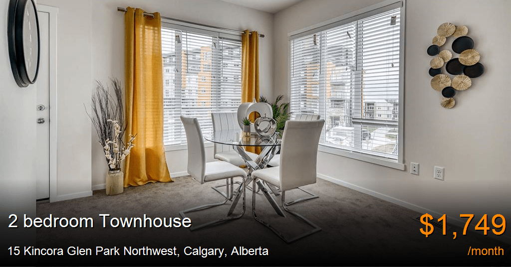 15 Kincora Glen Park Northwest, Calgary Townhouse for Rent