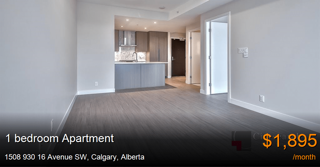 1508 930 16 Avenue SW, Calgary Apartment for Rent