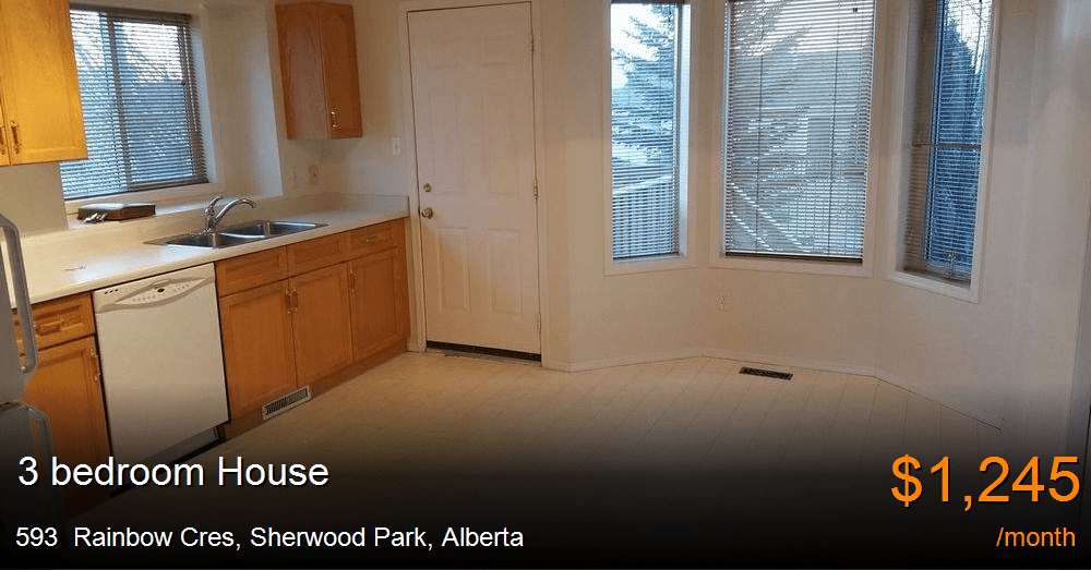 593 Rainbow Cres, Sherwood Park House for Rent