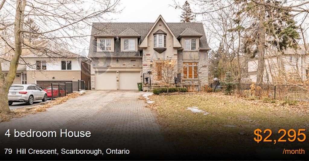 79 Hill Crescent, Scarborough House for Rent