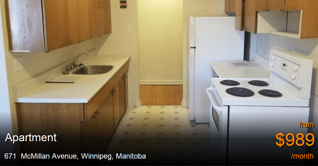 671 mcmillan avenue, winnipeg Apartment for Rent