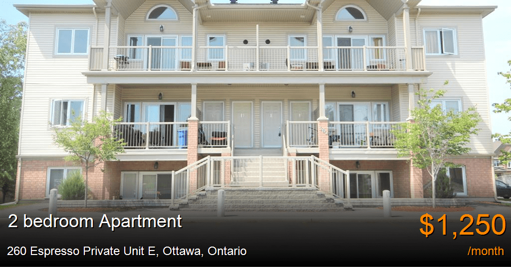 260 espresso private unit e, ottawa Apartment for Rent