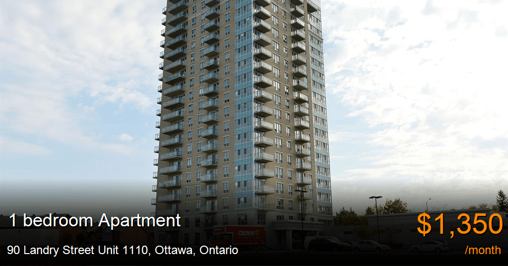 90 landry street unit 1110, ottawa Apartment for Rent