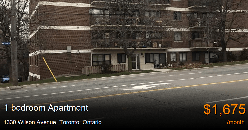 1330 wilson avenue, toronto Apartment for Rent