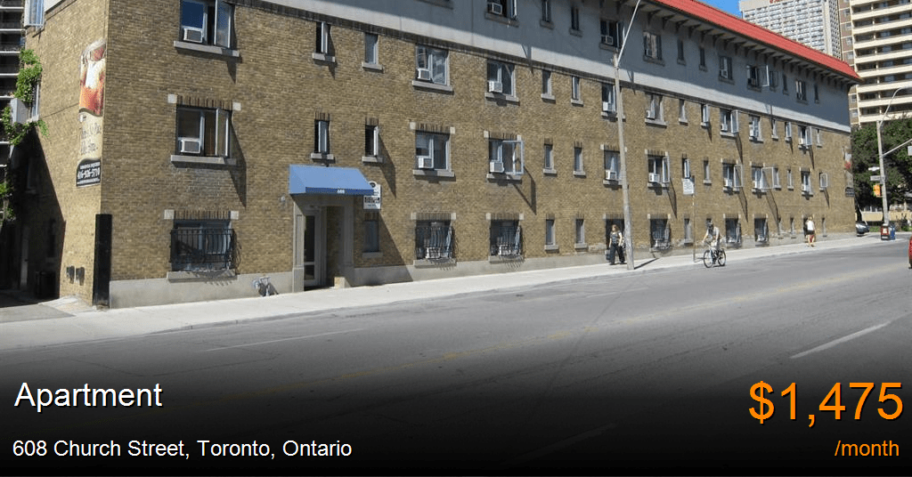 608 church street, toronto Apartment for Rent