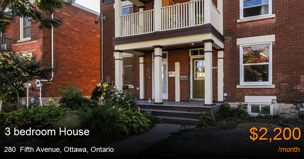 280 fifth avenue, ottawa House for Rent