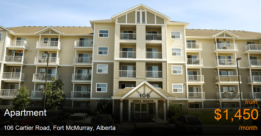 106 cartier road, fort mcmurray Apartment for Rent