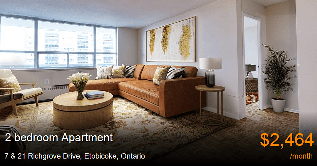 7 & 21 Richgrove Drive, Etobicoke Apartment for Rent