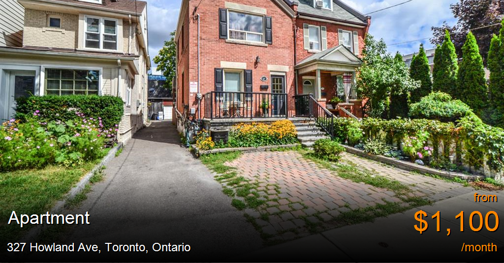 327 howland ave, toronto Apartment for Rent