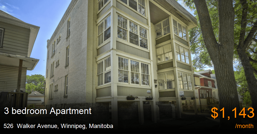 526 Walker Avenue, Winnipeg Apartment for Rent