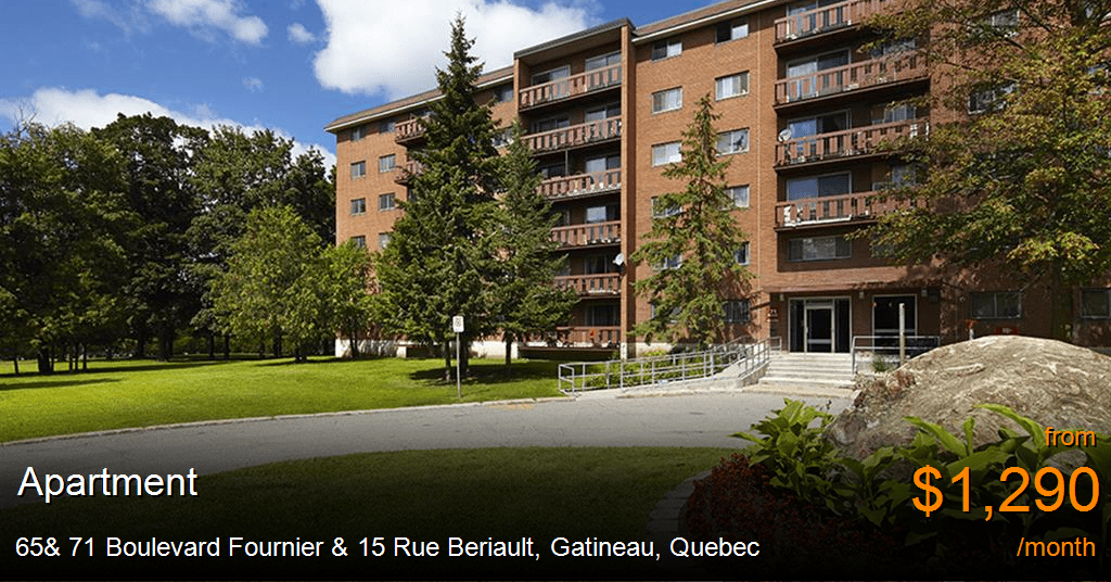 65& 71 boulevard fournier & 15 rue beriault, gatineau Apartment for Rent