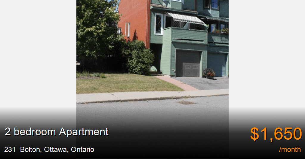231 bolton, ottawa Apartment for Rent