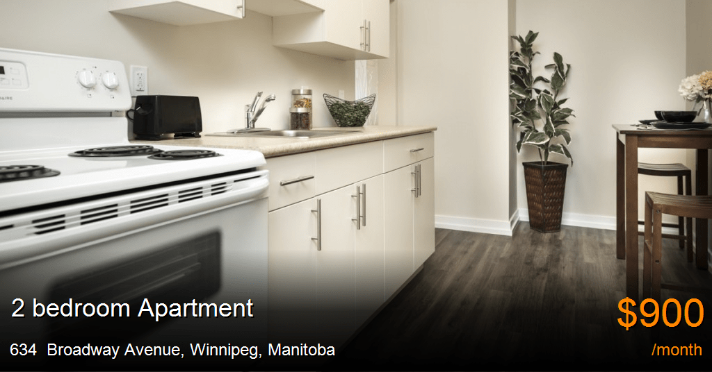 634 broadway avenue, winnipeg Apartment for Rent