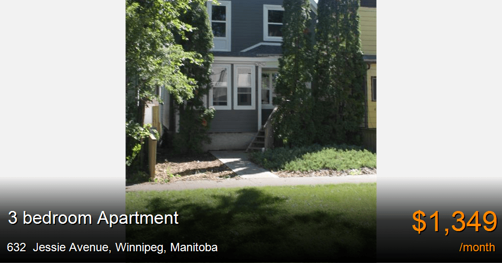 632 jessie avenue, winnipeg Apartment for Rent