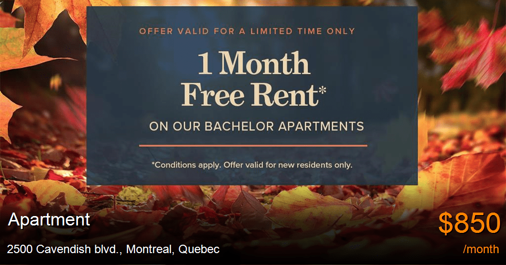 2500 Cavendish blvd., Montreal Apartment for Rent