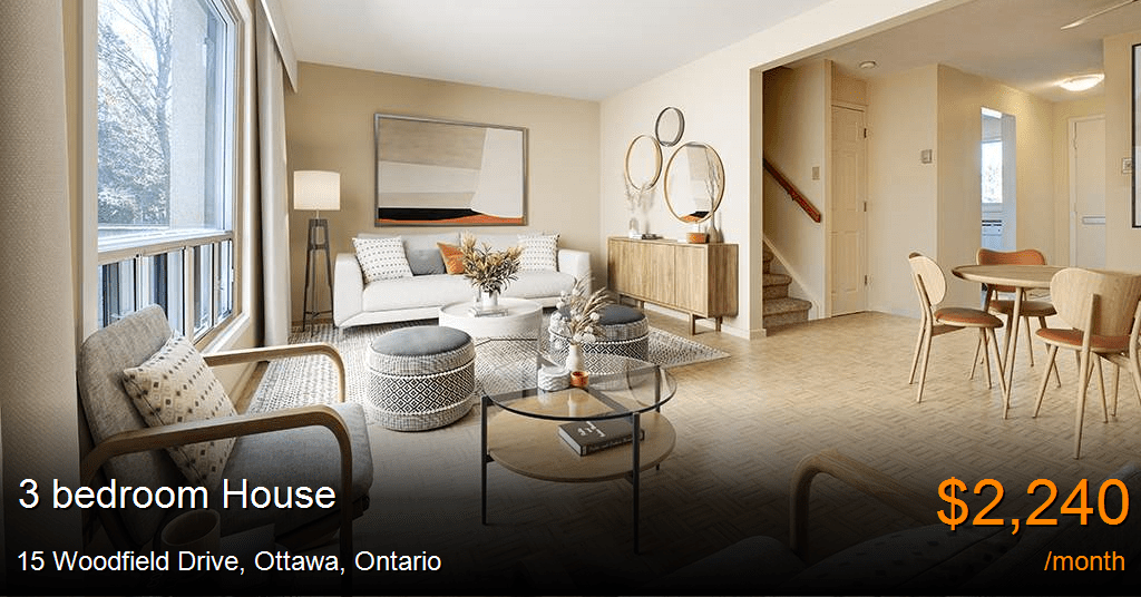 15 woodfield drive, ottawa House for Rent