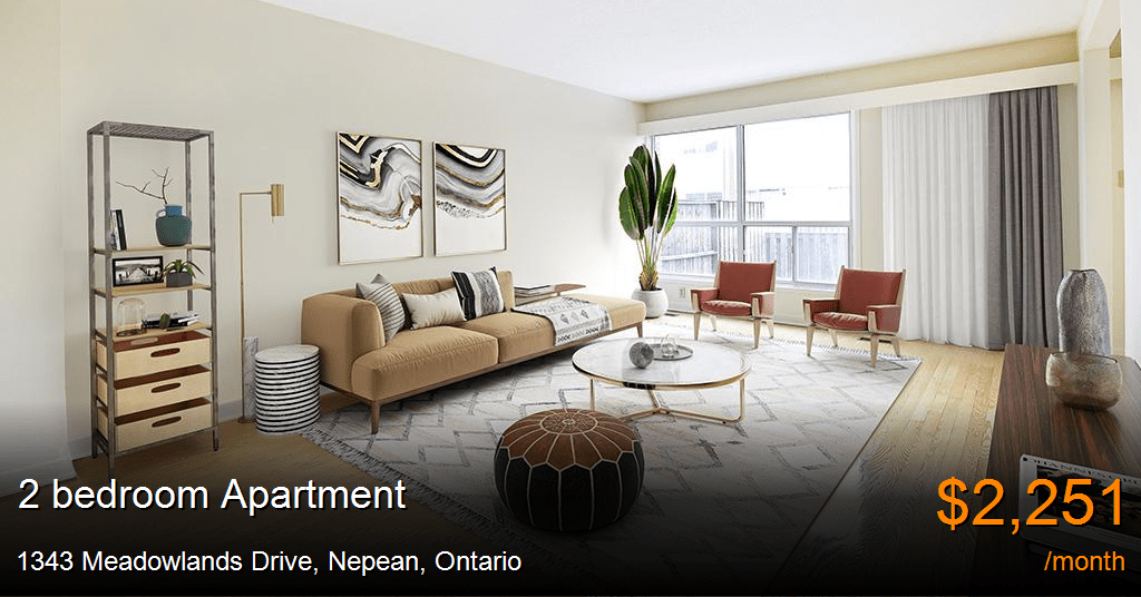 1343 meadowlands drive, nepean Apartment for Rent