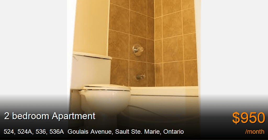 524, 524a, 536, 536a goulais avenue, sault ste. marie Apartment for Rent