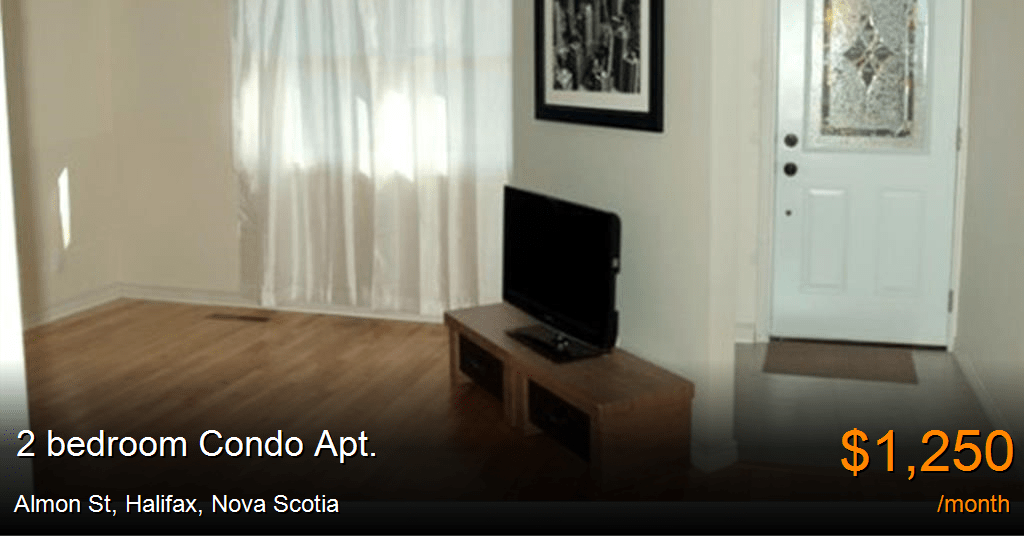 almon st, halifax Condo Apt. for Rent