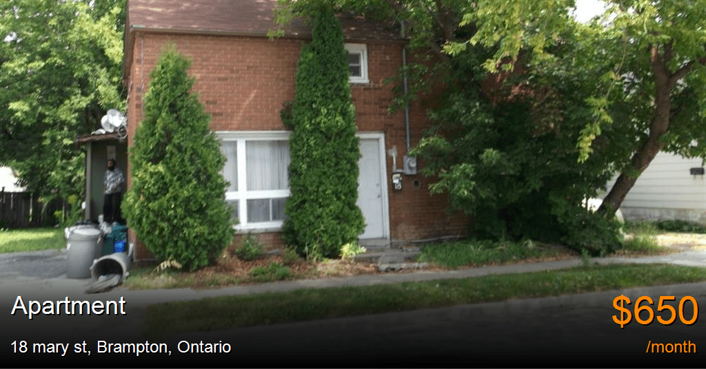 18 mary st, brampton Apartment for Rent