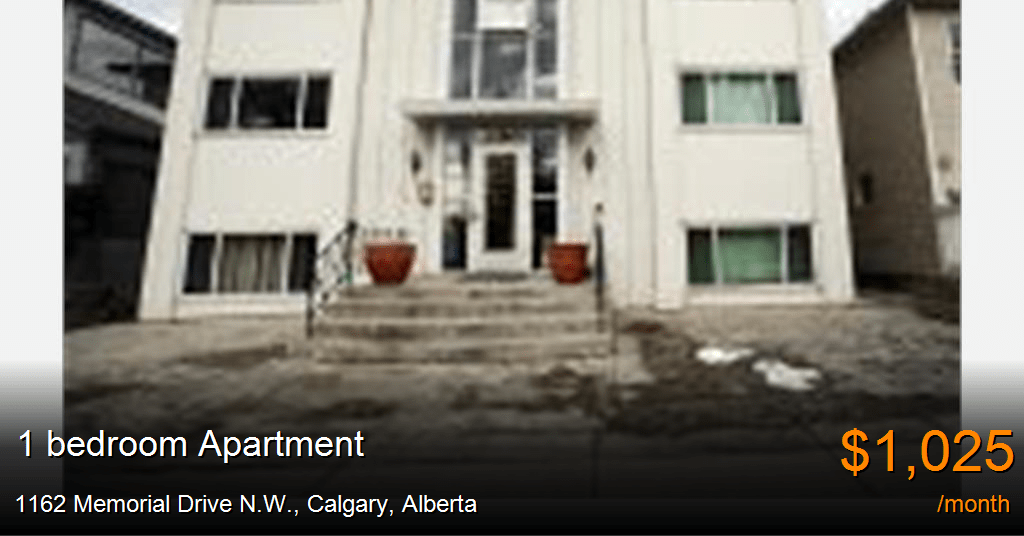 1162 Memorial Drive N.W., Calgary Apartment for Rent B109529