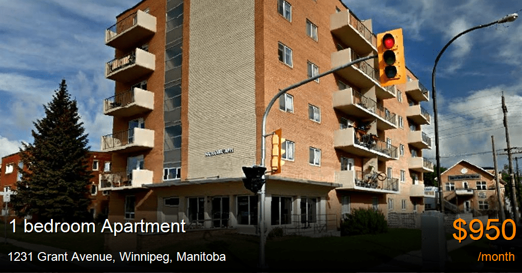 1231 grant avenue, winnipeg Apartment for Rent