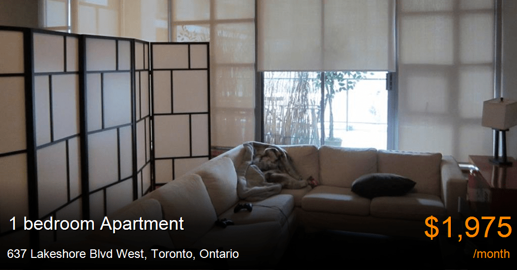 637 lakeshore blvd west, toronto Apartment for Rent