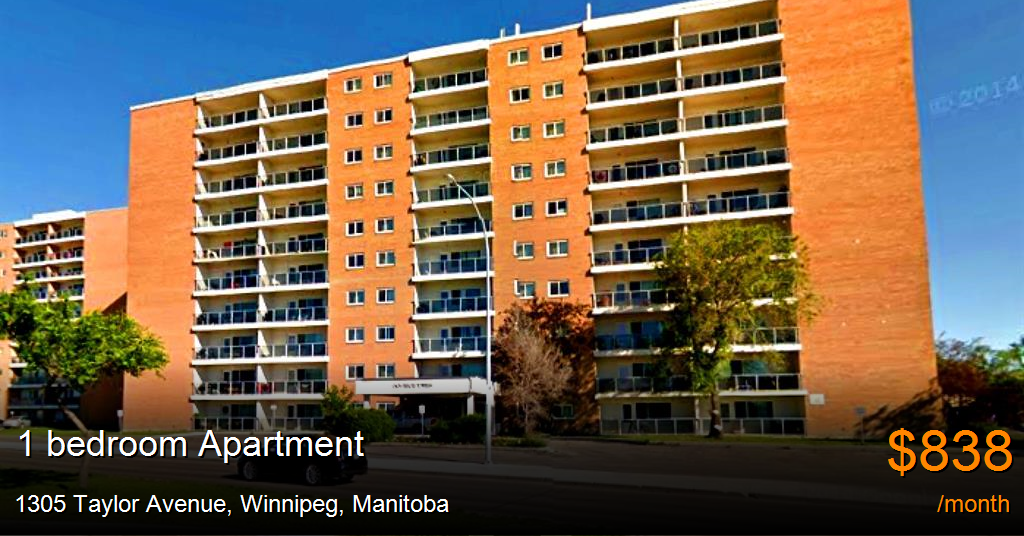 1305 taylor avenue, winnipeg Apartment for Rent