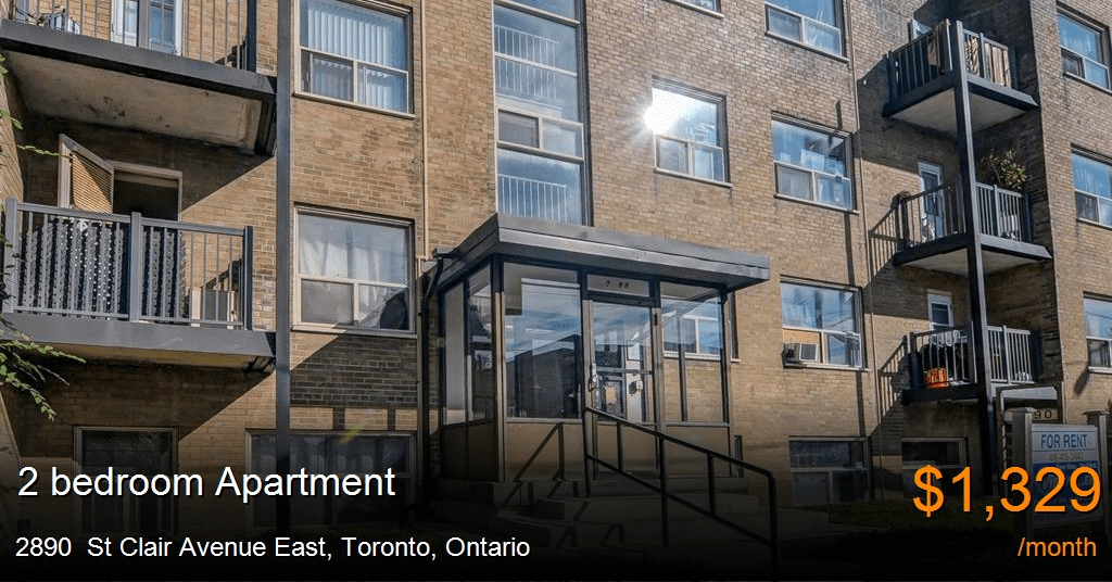 2890 st clair avenue east, toronto Apartment for Rent