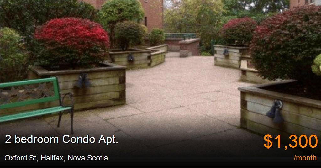 oxford st, halifax Condo Apt. for Rent