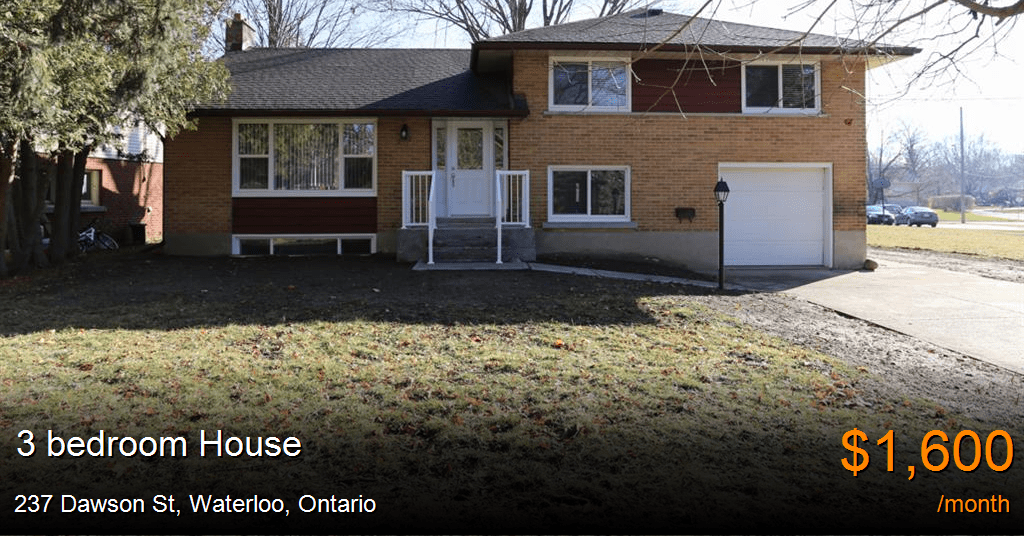 237 dawson st, waterloo House for Rent