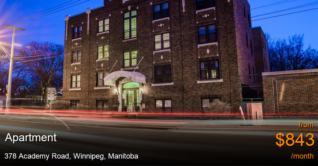 378 academy road, winnipeg Apartment for Rent