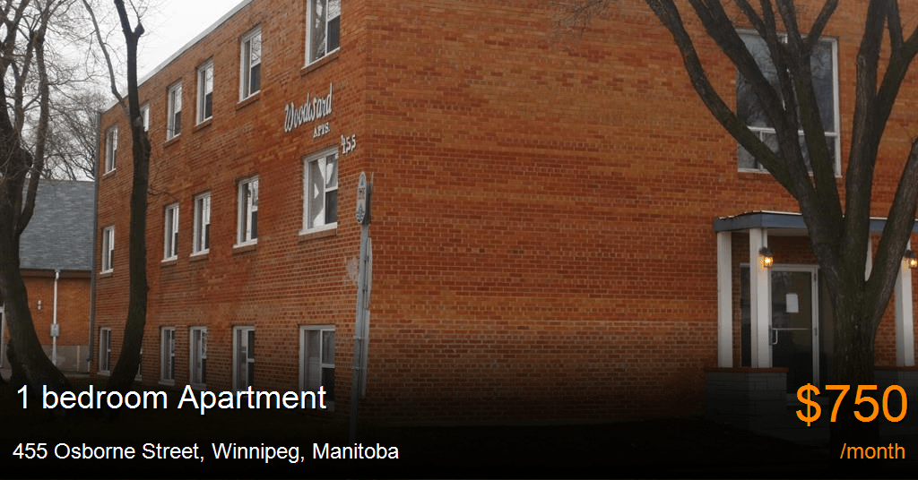 455 osborne street, winnipeg Apartment for Rent