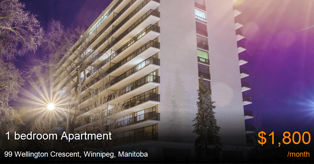 99 wellington crescent, winnipeg Apartment for Rent