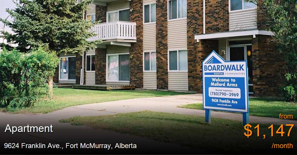 9624 franklin ave., fort mcmurray Apartment for Rent