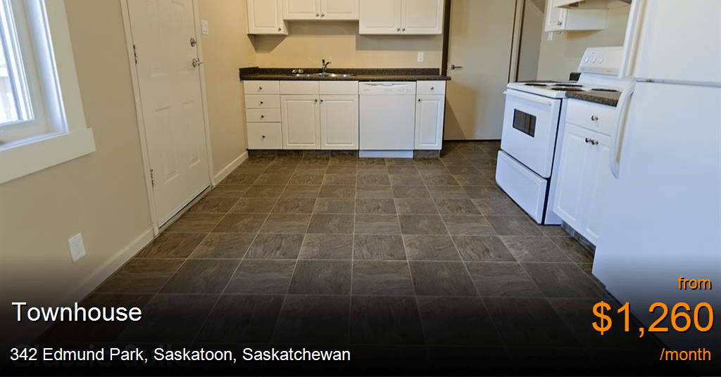 342 Edmund Park, Saskatoon Townhouse for Rent