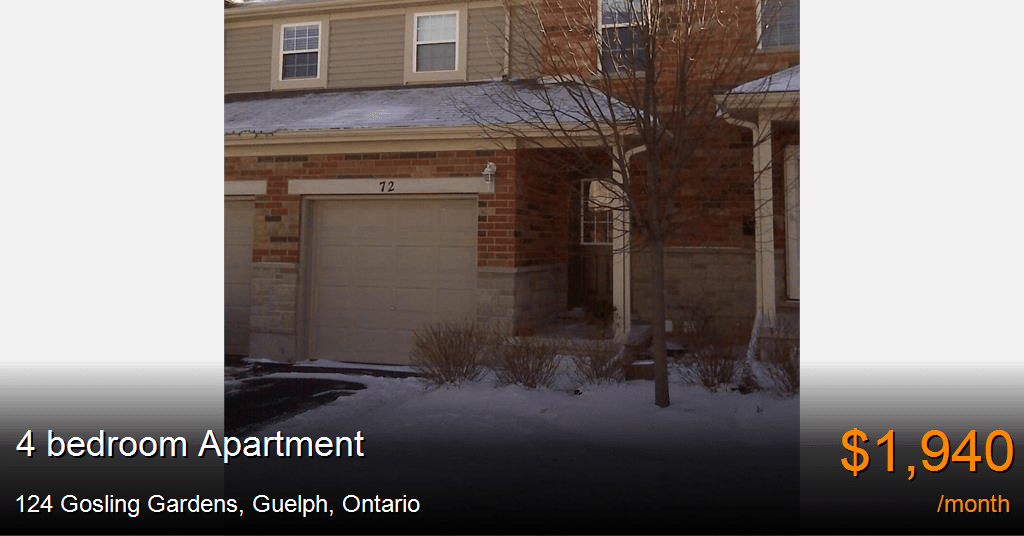 124 gosling gardens, guelph Apartment for Rent