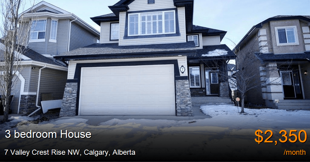 7 valley crest rise nw, calgary House for Rent