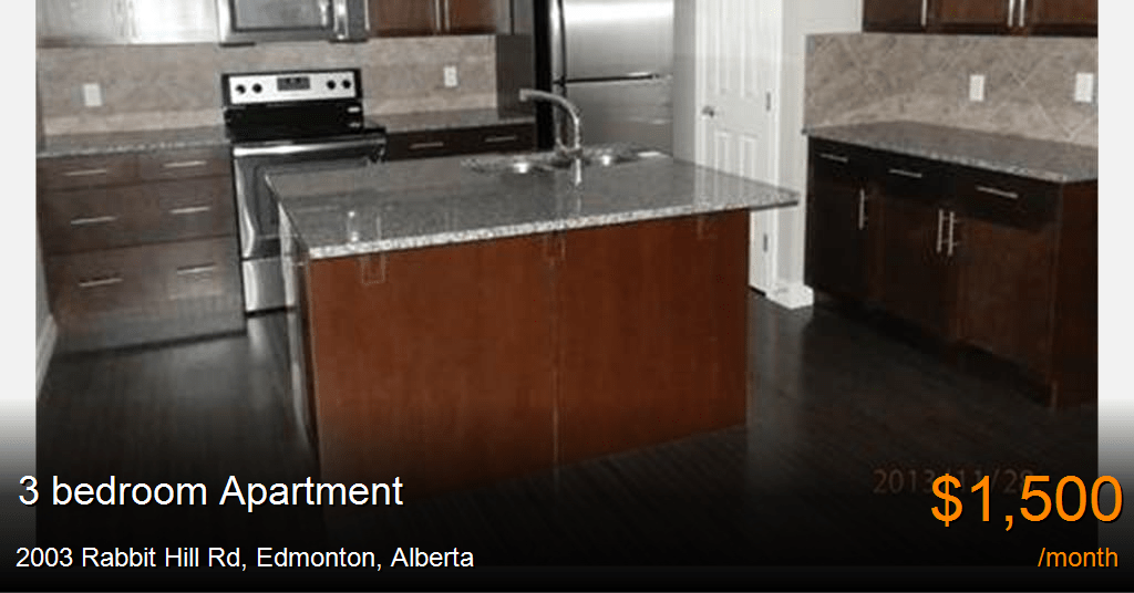 2003 Rabbit Hill Rd, Edmonton Apartment for Rent B112205