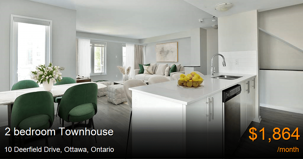 10 Deerfield Drive, Ottawa Townhouse for Rent B112509