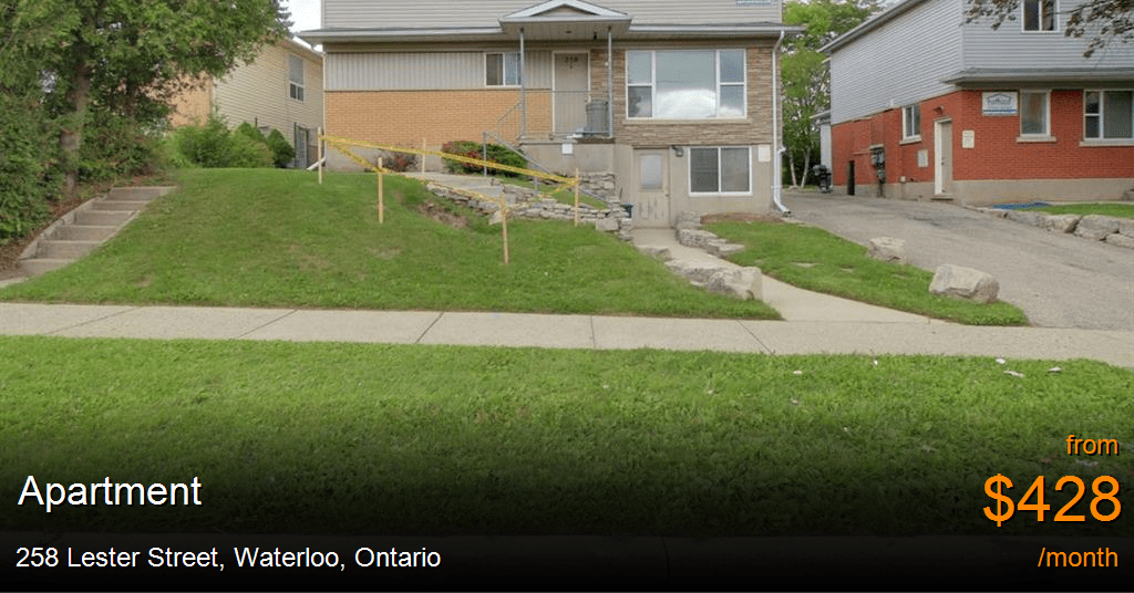 258 lester street, waterloo Apartment for Rent