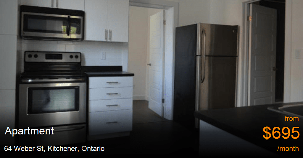 64 weber st, kitchener Apartment for Rent