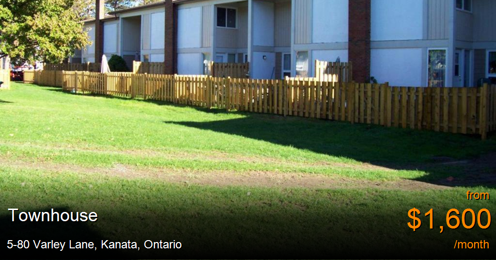 580 varley lane, kanata Townhouse for Rent