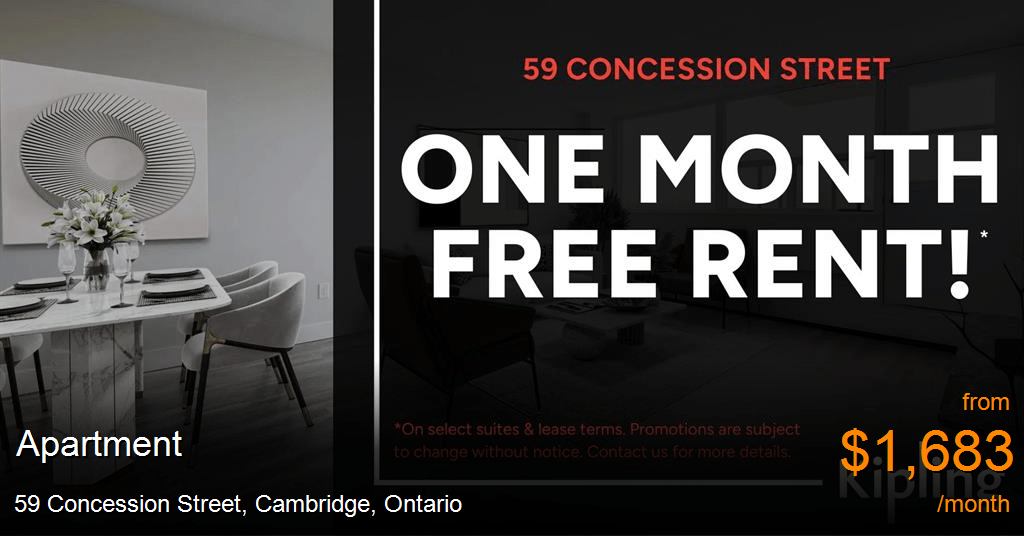 59 concession street, cambridge Apartment for Rent