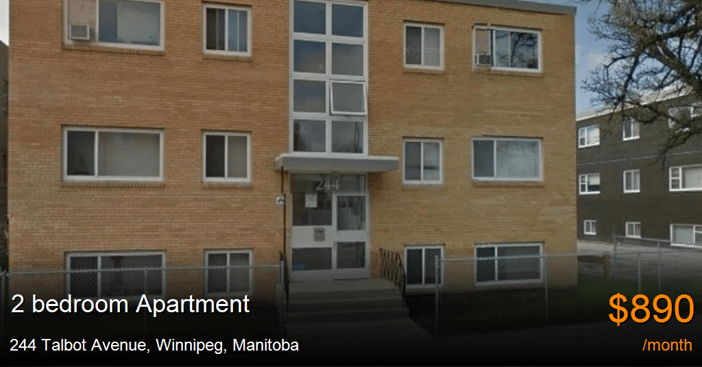 244 talbot avenue, winnipeg Apartment for Rent