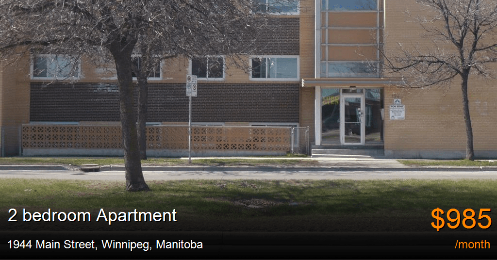 1944 main street, winnipeg Apartment for Rent