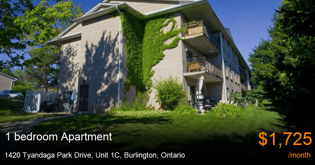 1420 tyandaga park drive, unit 1c, burlington Apartment for Rent