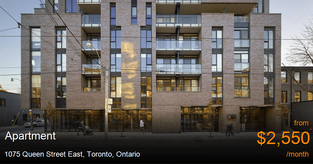 1075 queen street east, toronto Apartment for Rent